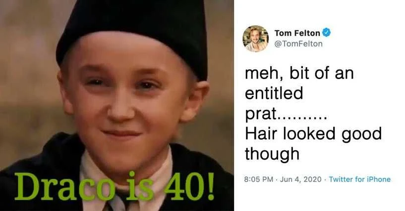 32 Tom Felton Tweets, die beweisen, dass er nicht wie Draco Malfoy ist